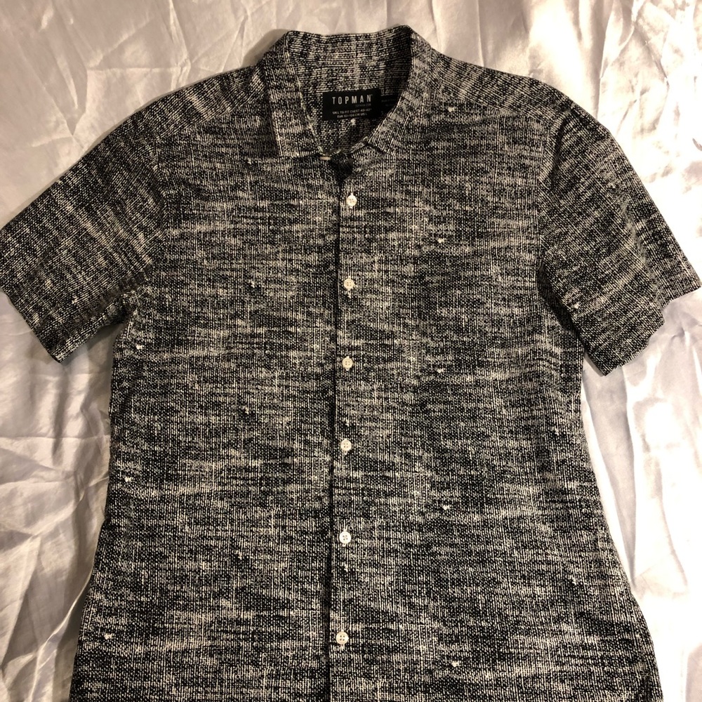 Topman short sleeve dress shirt fitted